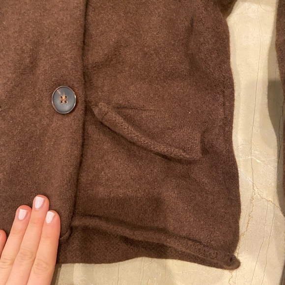 ZARA Elegant Brown Double-Breasted Women's Jacket - Picture 3 of 4